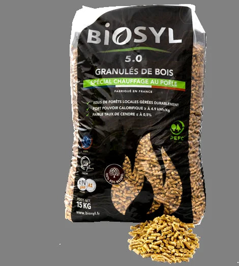 Pellets de madera Biosyl – palé de 72 sacos