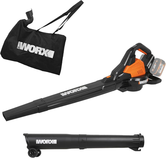 WORX WG583E – Soplador y aspirador de hojas sin cable 2 en 1 PowerShare