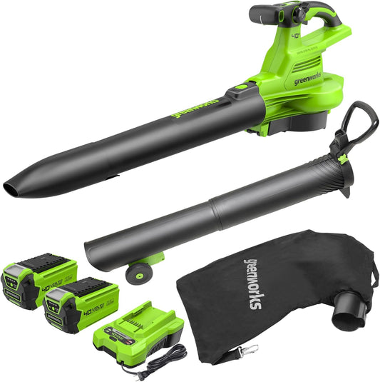 Soplador de hojas inalámbrico Greenworks 40V – Potencia ciclónica