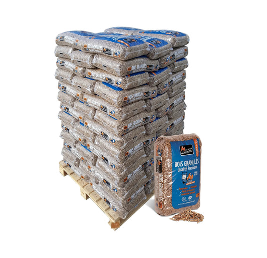 Pellets de madera Woodstock, 1 palé de 78 sacos de 15 kg