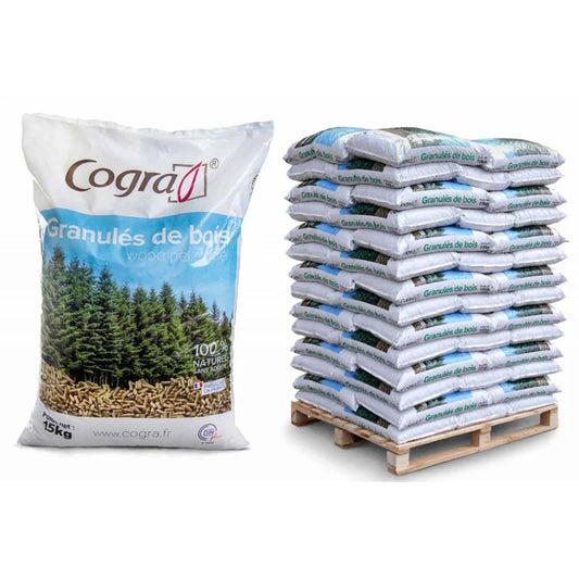 Pellets Cogra – Palé de 70 sacos de 15 kg