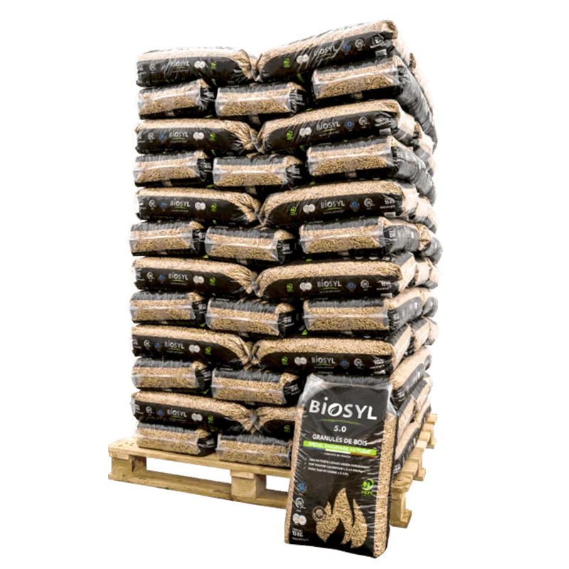Pellets de madera Biosyl – palé de 72 sacos