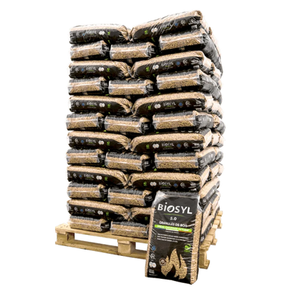 Pellets de madera Biosyl – palé de 72 sacos