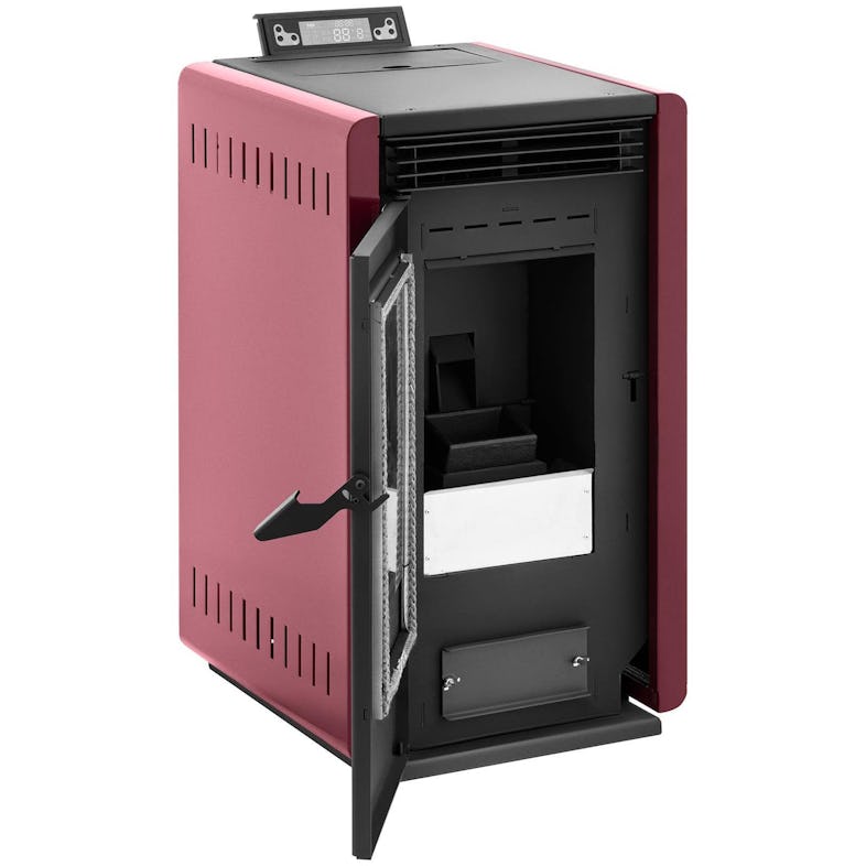 MSW Estufa de pellets - 6 kW - para 50–150 m³ - 5 niveles - temporizador