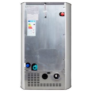 HIDROESTUFA DE PELLET DE 18 KW DE POTENCIA, AUTONOMÍA 5-15 HORAS, SUPERFICIE 150 M2 Y CONSUMO 1-3 Kg/h COLOR BLANCO CON CRISTAL