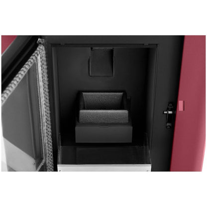 MSW Estufa de pellets - 6 kW - para 50–150 m³ - 5 niveles - temporizador