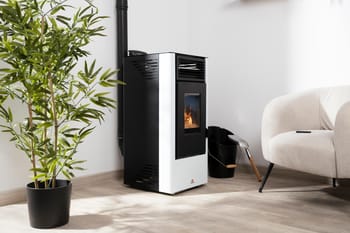 Estufa de pellet WATT 9 kW blanco