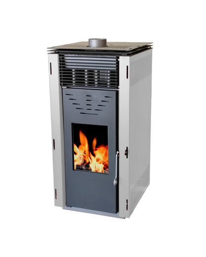 Estufa de Pellets sin electricidad o corriente Cero Rem Ventilada