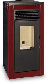 TJ - Estufa de Pellets Modelo Vera de 15 kW - Color Rojo